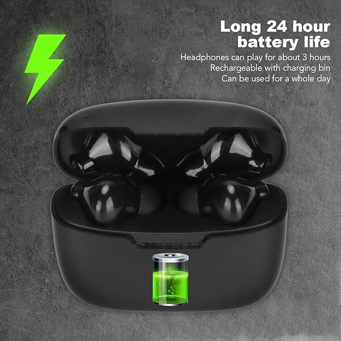 Sanpyl Y113 Bluetooth 5.3 Wireless Earbuds, 3H Playtime IPX5 Sweatproof Headphones, Comfort Fit Secure Ear Grip for Gym Running Travel, Includes 114-Language Translation Support, Black