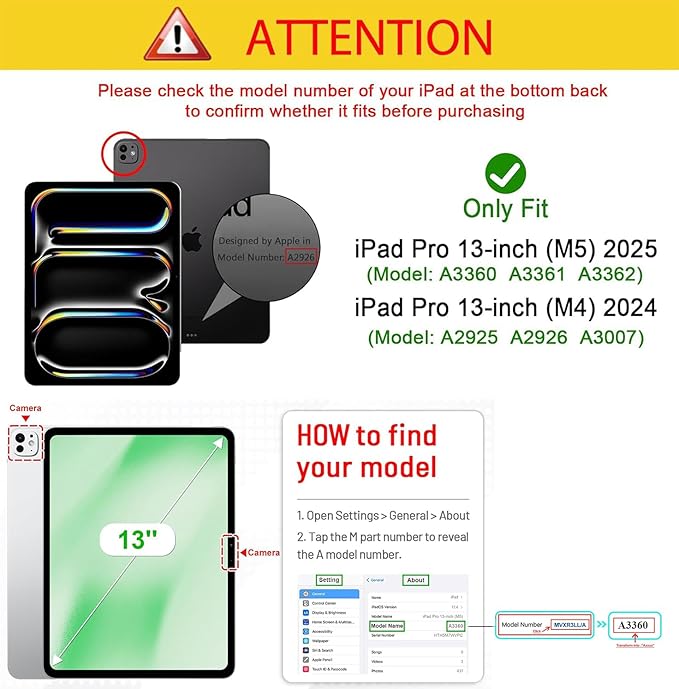 Kids Case for iPad Pro 13 inch (M5) 2025/ (M4) 2024, with Pencil Holder/Kickstand/Handle Stand Lightweight Cute Soft EVA Shockproof Silicone Anti-Slip Grip Rugged Girls Boys Cover, Blue