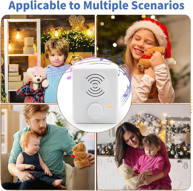 16 Minutes Voice Recorder for Stuffed Animals,Voice Box for Recordable Presents,Recordable Button Sound Box for Crafters,Hobbyists,Stuffed Animals,School Presentations,Personalized Items,etc.