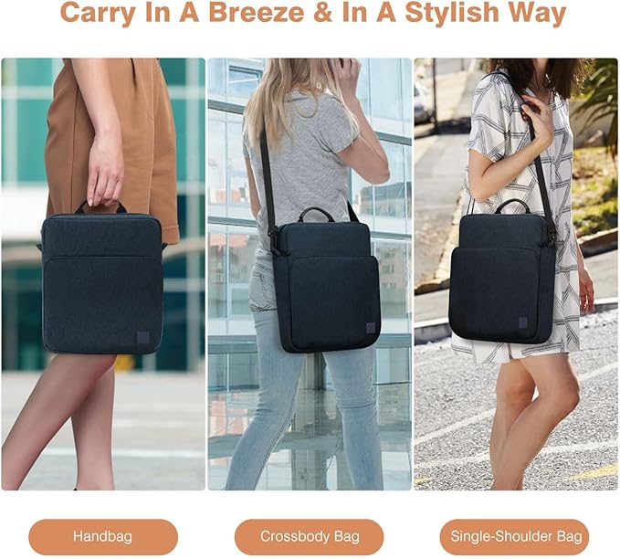 Dadanism 13 Inch Tablet Sleeve Bag with Shoulder Strap & Handle for New iPad Air 13" M4/M3 2026/2025, iPad Pro 13" M5/M4 2025/2024, iPad Pro 12.9", Galaxy Tab S10+/S9 FE+/S9+ 12.4", Indigo