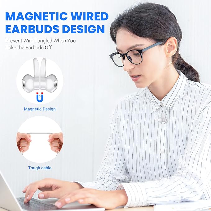 USB C Headphones for Google Pixel 10 9 Pro XL Fold 8 a 7 6, Type C Earphone Noise Isolating Wired Earbud with Mic HiFi Stereo Cord Ear Bud for iPhone 17 Air 16 15 Pro Max/Galaxy S26 S25 Ultra S24 S23
