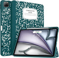 Soke Case for iPad Air 13 Inch (M4/M3/M2,2026-2024), iPad Pro 12.9" 6th/5th Generation with Pencil Holder(2021 2022 Release)-[Apple Pencil Charging + Auto Wake/Sleep] Soft Back Cover, Book Teal