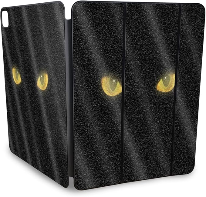 Glossy Glitter Skin Compatible with Apple Smart Folio for iPad Pro 13-inch (M4/M5) 2025 - Cat Eyes - Premium 3M Vinyl Protective Wrap Decal Cover - Easy to Apply | Crafted in The USA by MightySkins