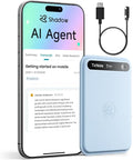 Mobvoi TicNote Lite AI Voice Recorder, AI Note Taker with Instant Transcription & Summarization, APP Control, 120+ Languages, Shadow AI Agent for Lectures, Meetings & Calls,Blue