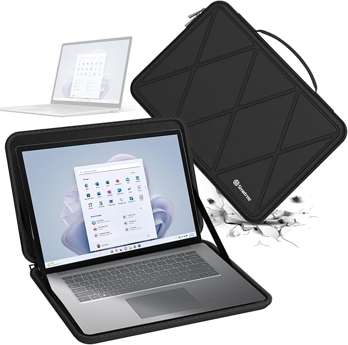 Smatree Hard EVA Protective Sleeve Case Compatible for 13.5 inch Microsoft Surface Laptop 6, for 13.5 inch Microsoft Surface Laptop 3 Notebook Bag (X8244)