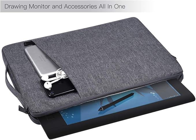 Drawing Carrying Tablet Sleeve Case for Xp-Pen Artist12 / Artist 13.3 Pro 13.3 Inch,VEIKK A15, Compatible with Wacom Cintiq 13HD Bag(Space Grey)