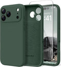 Magnetic for iPhone 17 Pro Max Case, Compatible with MagSafe, [Full Camera Protection][Screen Protector] Silicone Shockproof Protective Phone Case for iPhone 17 Pro Max 6.9", Alpine Green