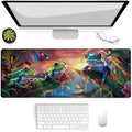 Gaming Mouse Pad, Frog Themed Mouse Pad, Desk Mat, Non-Slip Rubber Base MousePads for Computers Laptop Office School Home Accessories Decor 31.5" x 11.8"