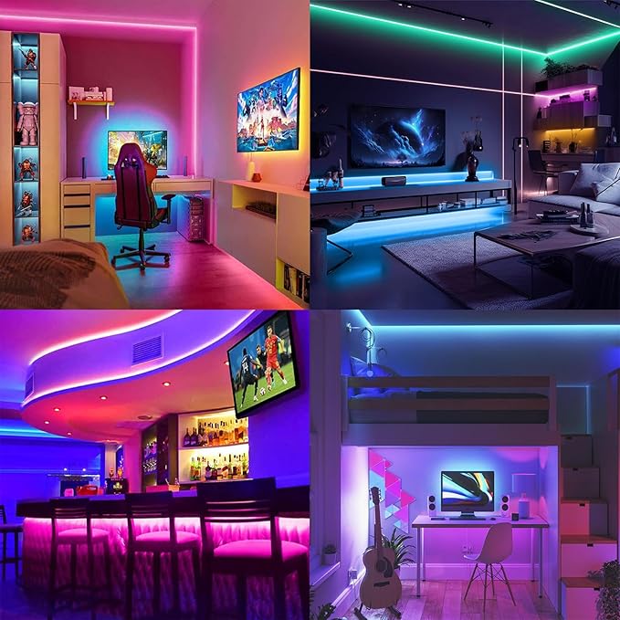 3.28FT RGB Neon Light Strip, 5V USB Led Strip Lights with Touch Controller, Flexible Neon Rope Lights for Bedroom, Party, Home Decor