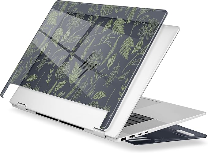 Premium Crystal Case for HP Envy x360 16-inch 2-in-1 Laptop 2024 2025 Release, Floral Patterns Ultra-Slim Lightweight Scratch-Resistant Clear Hard Shell with Professional Protection, Plant Branches