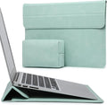 HYZUO 13.3-14 Inch Laptop Sleeve Case with Stand Feature for MacBook Pro 14 M5/M4/M3/M2/M1 2026-2021, MacBook Pro/Air 13.3, 13.5" 13.8" Surface Laptop, HP Spectre X360 13/14, Mint Green