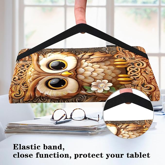 Case for iPad 11th Generation 11 Inch 2025 (A16)/ iPad 10th Generation 10.9 Inch 2022 Case,Slim Stand Smart PU Leather Protective Cover - Brown Owl