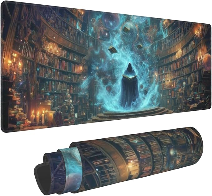 Witch Mouse Pad Extended Large Gaming Mouse Pad XL Stitched Edges for Gamer Home Office 31.5 X 11.8 Inch
