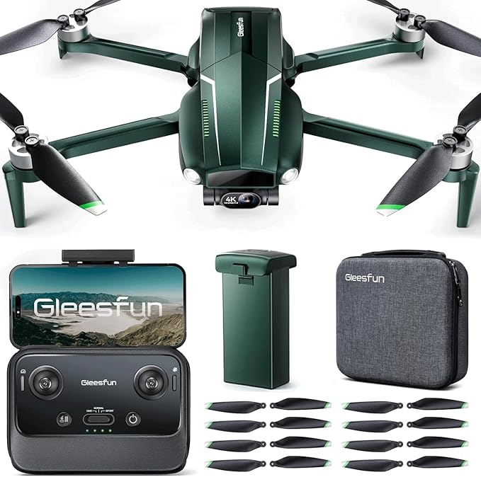Gleesfun G11MINI 4K Drone with Extra 8 Packs Propellers Bundle