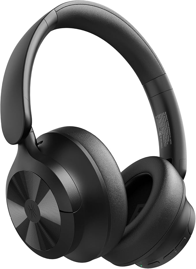 OneOdio Focus A1Pro Hybrid Active Noise Cancelling with Wireless On-Ear Headphones, 200G Ultra-Light, 70-Hour Battery with Speed Charge, Bluetooth 6.0, Clear Calls, Lightweight Portable