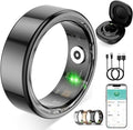 Smart Ring for Women Men,No Subscription Fee,Fitness Tracker Ring with Heart Rate, Sleep Monitoring, Blood Oxygen, Step Counting for iOS and Android, Waterproof(Black, 11)
