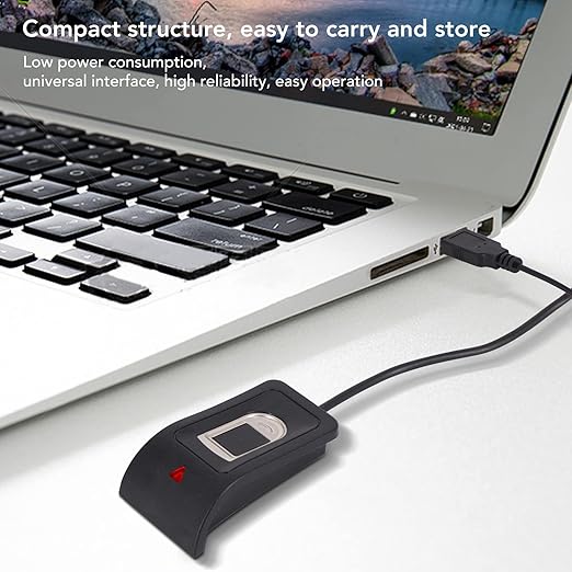 Fingerprint Reader, Fingerprint Reader Keyboard with Fingerprint Reader USB, Fingerprint Scanner USB Fingerprint Reader Compact Structure for Computer