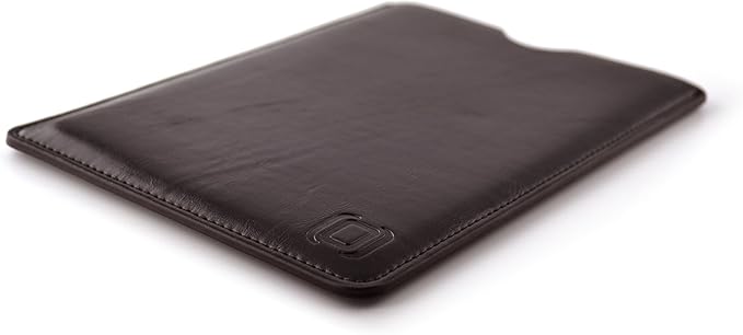 Dockem Executive Sleeve for iPad mini 6, 5, 4, 3, 2, 1: Premium Synthetic Leather Tablet Case: Slim, Microfiber Lined, Professional, Protective Cover (Dark Brown)