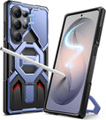 TONGATE for Samsung Galaxy S26 Ultra Case with Magnetic Stand, Compatible with MagSafe [Built-in Camera Cover & Ring Holder][Military-Grade Protection] Anti-Slip Rugged Phone Case for S26 Ultra, Blue