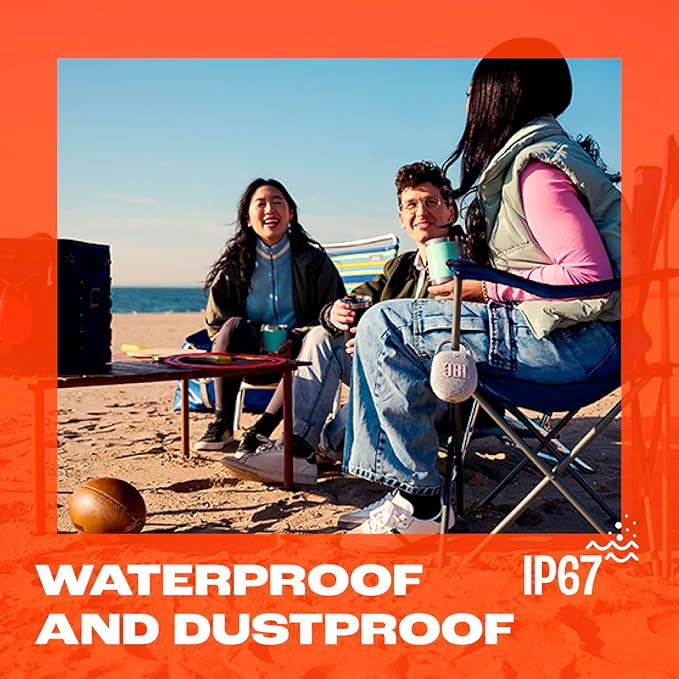 JBL Clip 5 - Ultra-Portable, Waterproof & Dustproof Bluetooth Speaker, Big JBL Pro Sound with Punchy bass, Integrated Carabiner, Up to 12 Hours of Play, Made in Part with Recycled Materials (Squad)