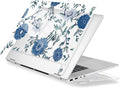 Premium Crystal Clear Case for HP Envy x360 16-inch 2-in-1 Laptop 2024 Release, Creative Patterns Ultra-Slim Lightweight Scratch-Resistant Hard Shell with Professional Protection, Blue Flowers