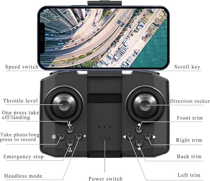 Small Drones for adults, Mini Drone 4K Dual Camera with 3D Flips, Altitude Hold, Headless Mode, Gesture Operation, Gravity Sensor, 2.4Ghz Foldable RC Quadcopter Drone for Beginner