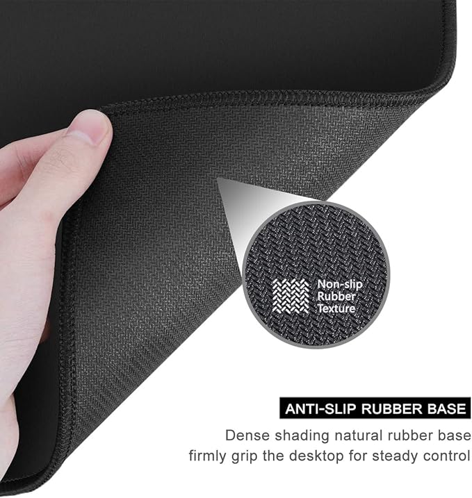 Auhoahsil Desk Mat, Ultra Large Mouse Pad, XXL Gaming Mousepad, Pretty Desk Pad, Big Extended Full Size Desktop Desk Matt for Keyboard, Laptop & Computer, 35.5 x 15.7 in, Green Flowers