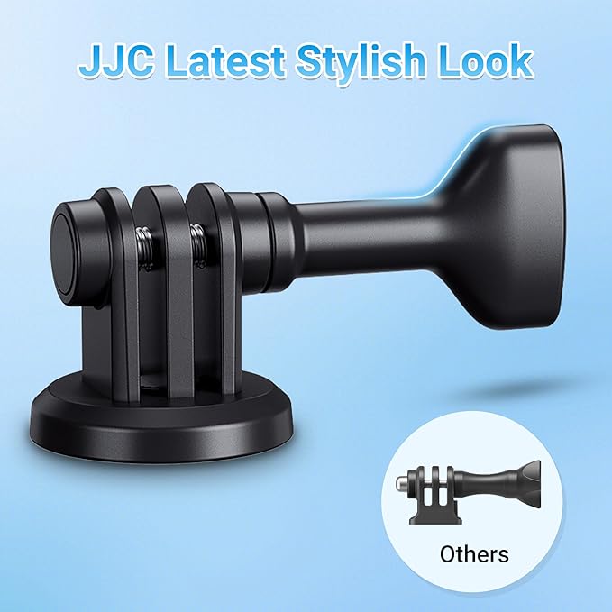 JJC Stylish 1/4 Tripod Mount Adapter for GoPro Go Pro Hero 13 12 11 10 9 8 7 6 5, DJI Osmo Action 4 3, AKASO, Insta360 Ace Pro and Other Action Cameras on Standard 1/4"-20 Tripod Selfie Stick Monopod