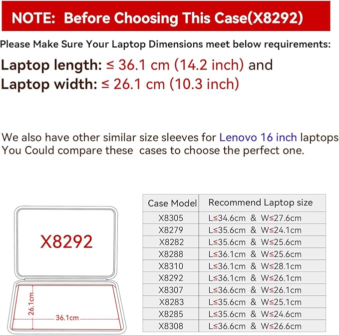 Smatree Hard EVA Protective Sleeve Compatible for 16 inch Lenovo Legion 7i Gen 9,for Legion Slim 7i/5i/5 Gen 9/8,Legion5 Pro Gen7,for 15.6 inch LOQ Series Laptop(Not Fit LegionPro 7i Gen10) (X8292)