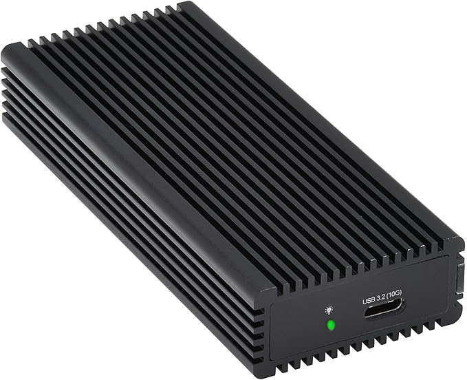 Tripp Lite External SSD Storage Enclosure with USB-C Cable for PC Gaming, M.2 NVMe & SATA SSD, 10 Gbps Data Transfer - Windows, macOS & Linux - No Software Required, 1-Year Warranty (U457-1M2-NVME-L)