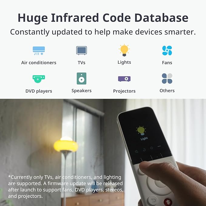 SwitchBot Universal Remote Control with Hub Mini Matter Enabled with Bot, Control 25 IR/Bluetooth Devices and 10 Scenes, Compatible with TV/AC/SwitchBot BLE Devices