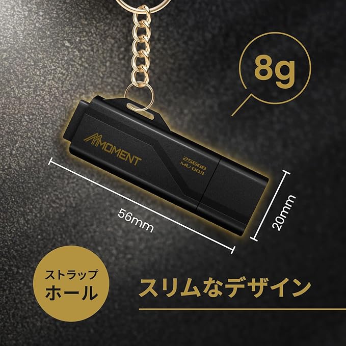 MMOMENT MU G03 256GB Flash Drive USB 3.2 (USB 3.1/ USB3.0) USB Flash Drive, Read Speed up to 100MB/s Thumb Drive Memory Stick