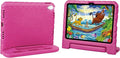 Kids Case for iPad A16 11th (2025)/iPad 10th Gen (2022) with Pencil Holder & Handle Stand, Super Protection EVA Toddler-Friendly Cover for iPad 11"(A16)/10th Generation 10.9"-Rose Red