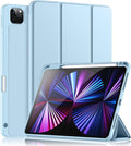 Wenlaty Case for iPad Pro 11 Inch Case 4th/3rd/2nd Generation with Pencil Holder, for iPad 11 Pro 2022/2021/2020, Protective Cover with Two Stand Angles, Auto Wake/Sleep, Sky Blue
