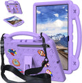 AKABEILA Compatible with Samsung Galaxy Tab S11 X730/X736 2025 11 inch Tablet Case, Kids Friendly Universal Lightweight Shockproof Protective Case with Shoulder Strap & Stand Handle Light Purple
