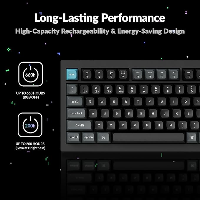 Keychron Q1 Ultra 8K 75% Wireless Mechanical Keyboard, Aluminum Hot-Swappable RGB, Banana Switch, 82 Keys, 600h Battery Life, 2.4GHz/Bluetooth/Wired, ZMK Programmable, Mac Windows Linux – Black