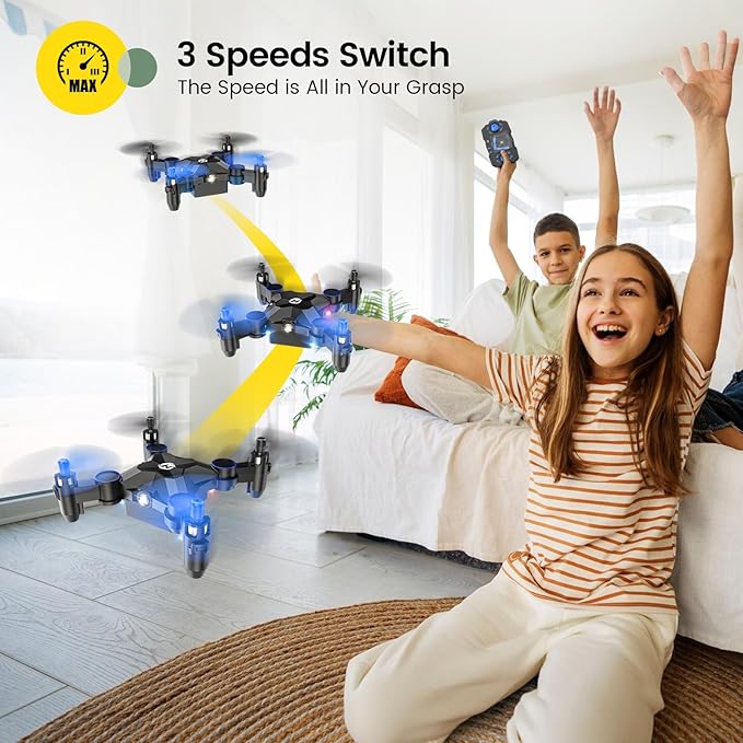 Holy Stone HS190 Foldable Mini Drone for Kids Beginners, Blue