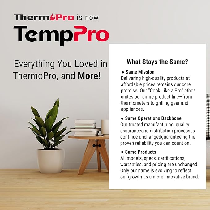TempPro TP50 3 Pieces Digital Hygrometer Indoor Thermometer Room Thermometer and Humidity Gauge with Temperature Humidity Monitor (Previously ThermoPro)