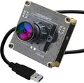 20MP USB Camera 4K 30fps USB3.0 Type-C Webcam,3840P High Resolution Camera with 95° Wide Angle No Distortion Lens, Plug & Play for Windows Linux Mac PC Jetson Nano Industrial Machine Vision
