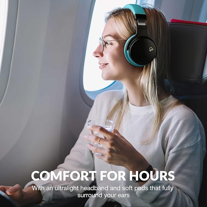Million Sold Classic E7 Active Noise Cancelling Headphones with Upgraded HD Sound, Wireless Bluetooth Headphones Over The Ear Unequaled Comfort, Vivid Deep Bass, for Home Office Travel Gift-Pair