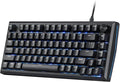 Redragon K687 Wired CNC Gasket Gaming Keyboard, 81 Keys Mechanical Keyboard w/Premium CNC Aluminum Board, Easy-Control Knob, 5-Layer Noise Dampening, Custom Linear Switch