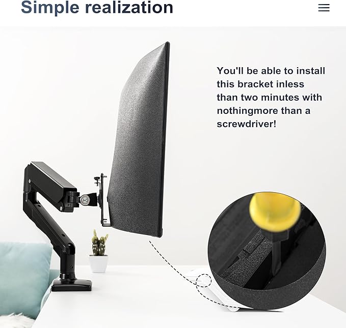 Monitor Arm/Mount VESA Bracket Adapter Compatible with CF27T55 | CF32T55 | 32" S39C | 27" S39C Curved 27" and 32" Curved Display Monitor T55 and S39C Series VESA 100 * 100mm 75 * 75mm