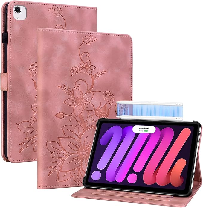 Case for iPad (A16) 11th Generation 11 Inch 2025, iPad 10th Generation 10.9 inch 2022 Case, Auto Wake/Sleep Supports Pencil Holder Magnetic Clasp Stand Cover, Pink