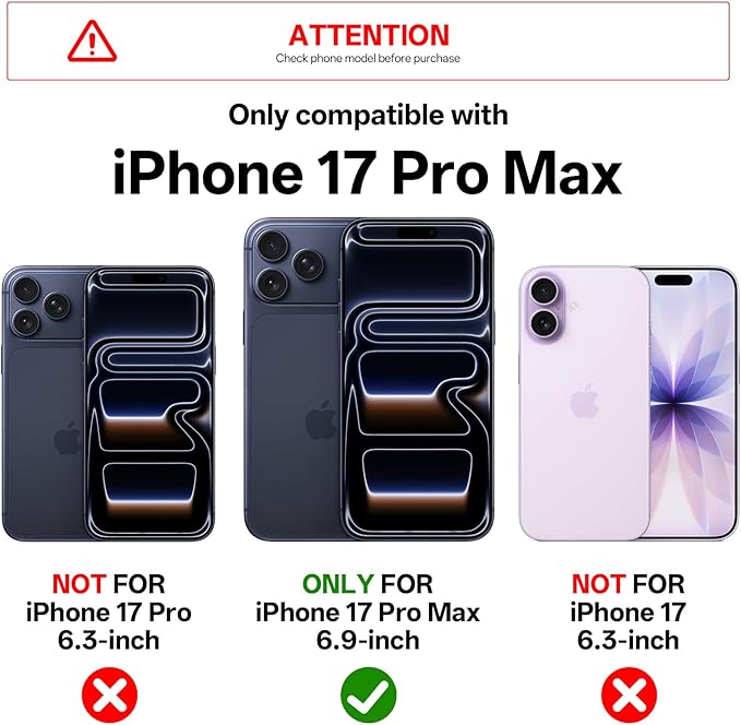 3-in-1 Set for iPhone 17 Pro Max Case with Camera Stand [1 Screen Protector & 1 Camera Lens Protector ][Fits MagSafe][Shockproof & Magnetic][Translucent Matte]Fashion Phone Case for 17 Pro Max(Blue)