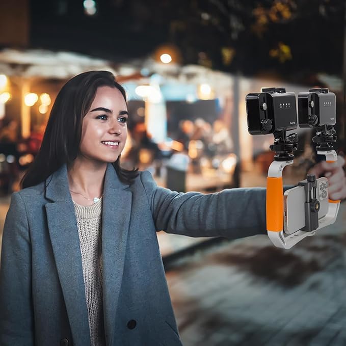 Suptig Dive Rig, Diving Gear Action Camera Rig Compatible for Gopro Hero 13 12 11 10 9 8 7 6 5 4 3 2, Gopro Max2, DJI Osmo, Insta 360, Akaso, Olympus TG, Phone and More Action Camera