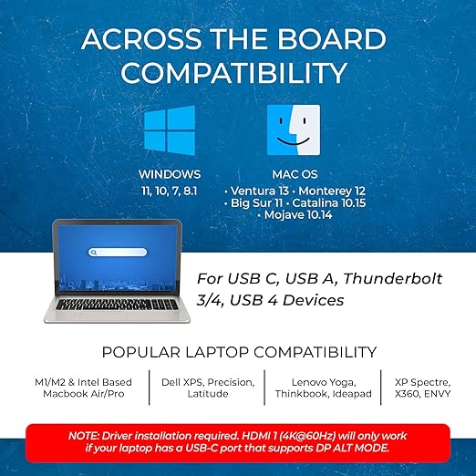 OREI SplitXtend USB C Docking Station Triple Monitor with 3xHDMI Ports, Thunderbolt 4 Dock, HDMI DisplayPort Hub, Dual Monitor HDMI Adapter Extend, USB C Splitter, 100W PD, SD Card Reader, 4K Output