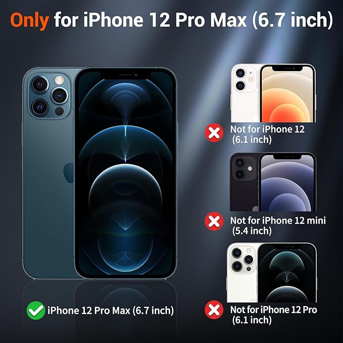 SUPFINE Magnetic for iPhone 12 Pro Max Case (Compatible with MagSafe) (Military Grade Drop Protection) Slim Translucent Matte Shockproof with Anti-Fingerprint Phone Case,Gray