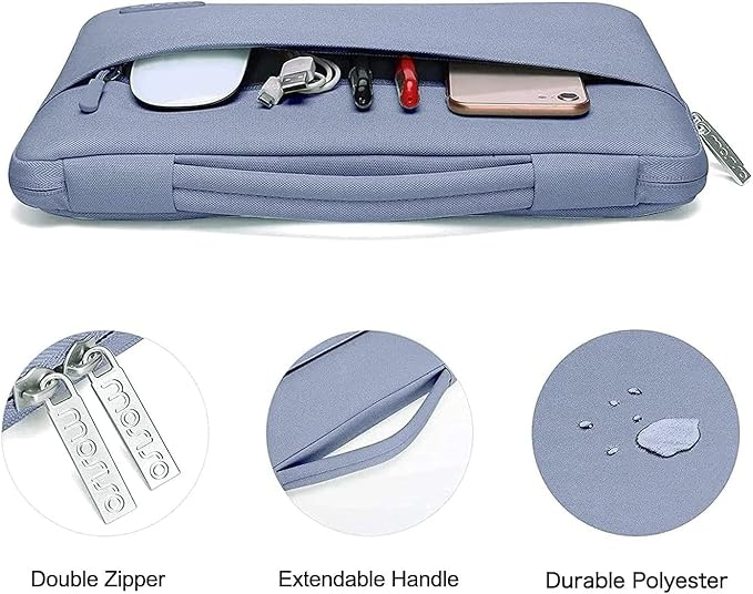 MOSISO Compatible with MacBook Air 15 inch Case M5 2026 M4 2025 M3 M2 2024 2023 A3448 A3241 A3114 A2941,Protective Hard Shell&Carrying Sleeve Bag&Keyboard Cover&Webcam Cover&ScreenFilm, Lavender Gray