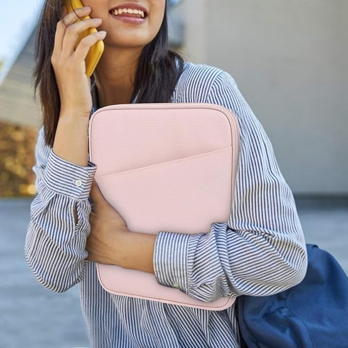 Dadanism 9-11" Tablet Sleeve Bag Carrying Case for iPad (A16) 11th Gen 11", iPad 10th Gen 10.9" Air 5/4, iPad Air M4/Pro 11", iPad 9/8/7th, Galaxy Tab A11+ Plus 11", Remarkable 2 10.3", Pink
