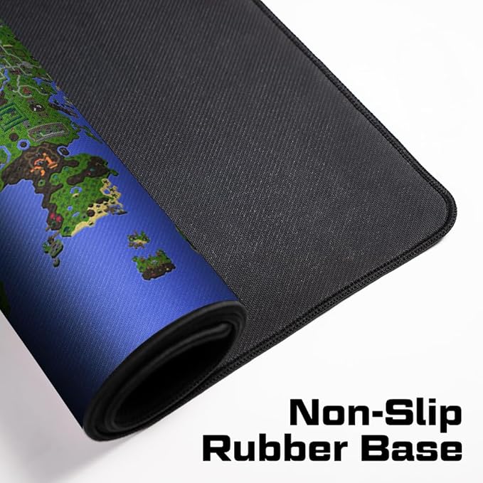 Map - Old School RuneScape Gaming Desk Mat – Large Extended Mouse & Keyboard Pad